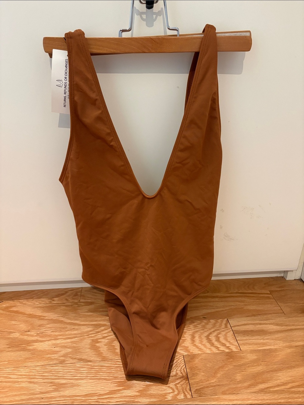 Minimal animale deep v swimsuit